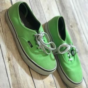 Vans Lime Green shoes